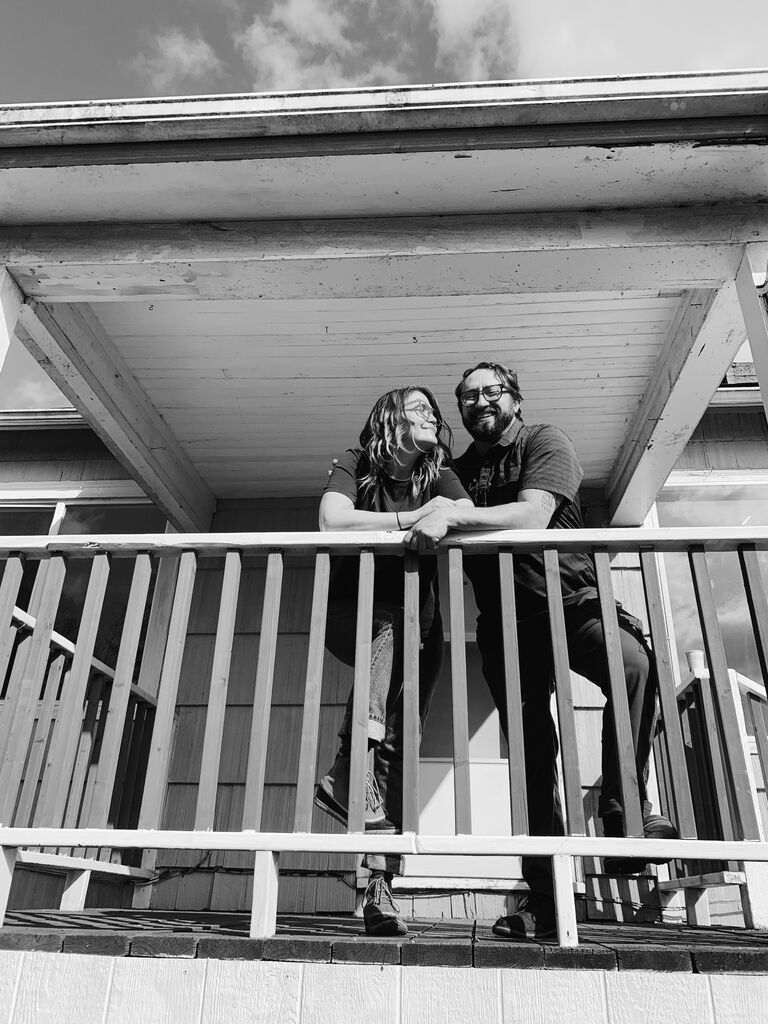 Owning our own home meant the world to us, and it was an early goal we both shared. This photo perfectly encapsulates our excitement for all the projects that were to come! We closed on the house Friday evening, by Saturday morning we were in there ripping the kitchen down to the studs preparing for a remodel.