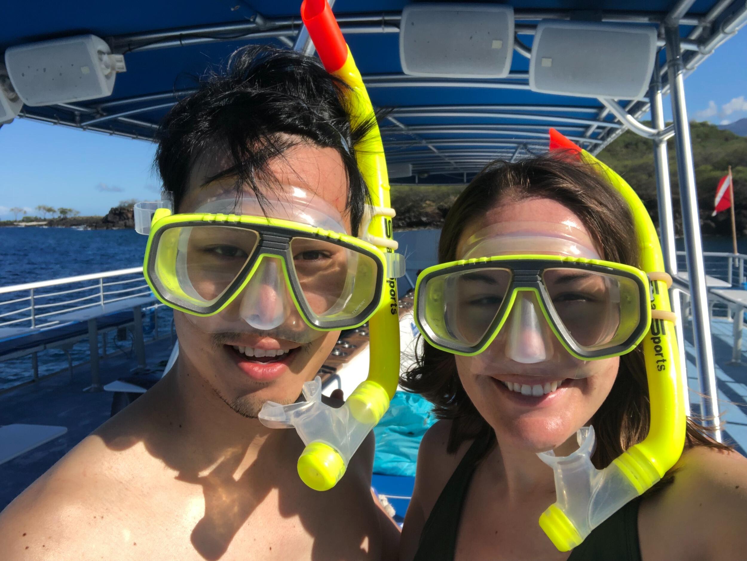 Snorkeling in Hawaii on Maria's birthday!