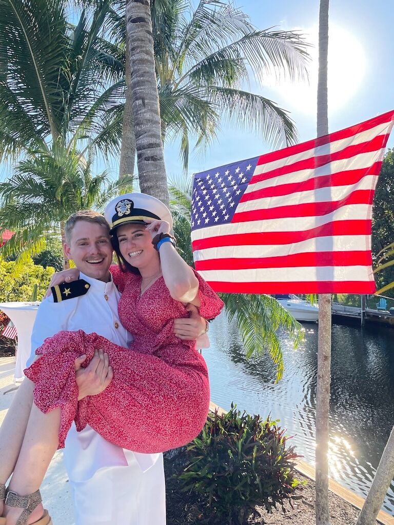 Connor's commissioning party in Florida.