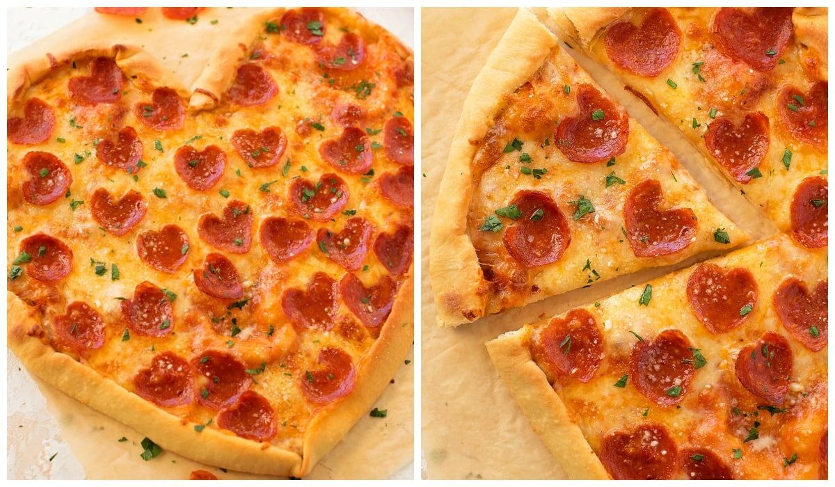 Valentine's Day Heart Pizza