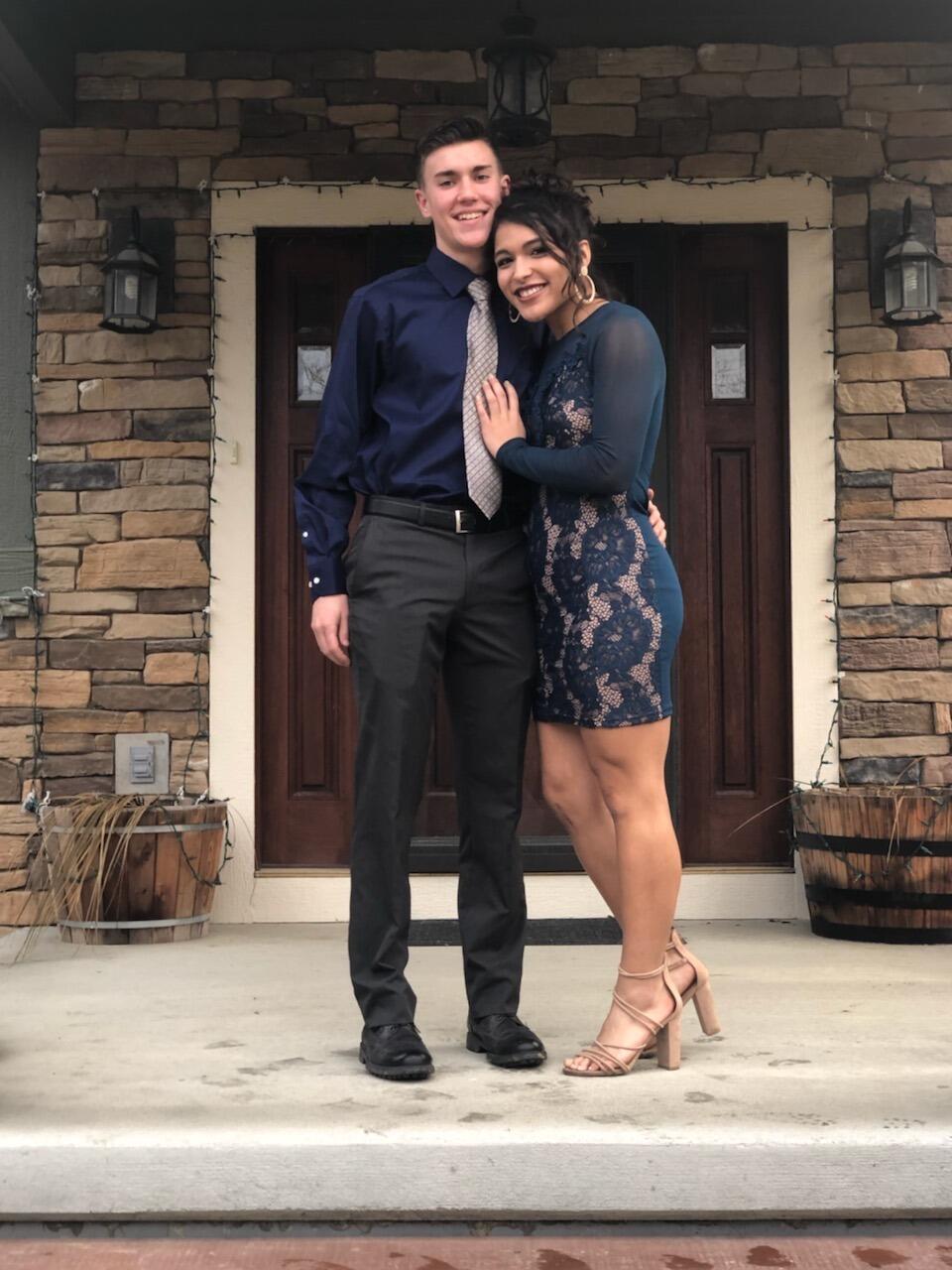Our first school dance, winter formal  :)