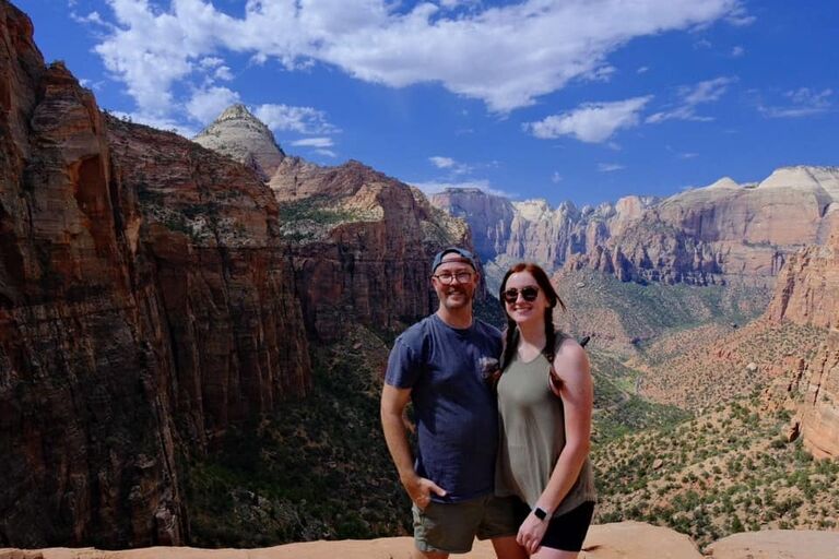 Nick proposed at Zion National Park with one heck of a view. Plus, neither of us dropped the ring off a cliff.