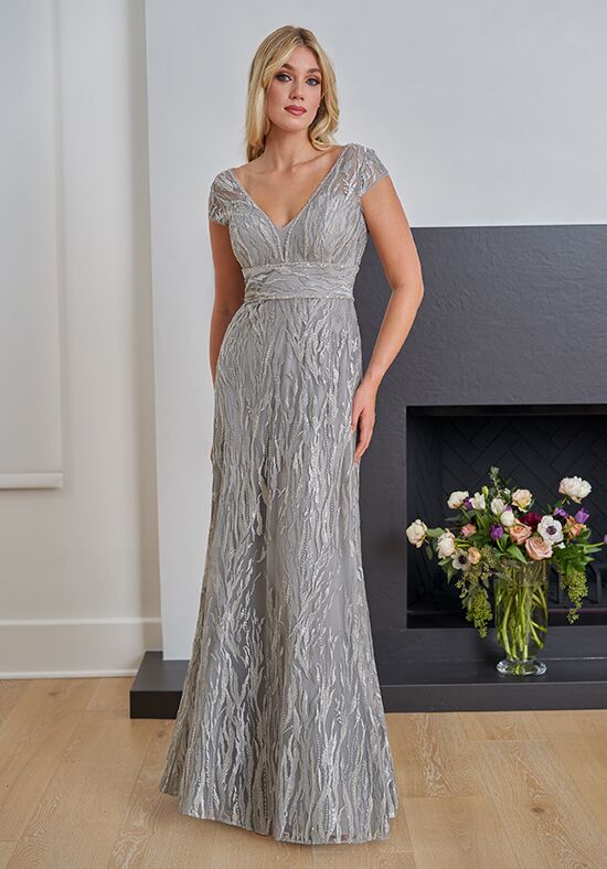 silver mother of bride dresses