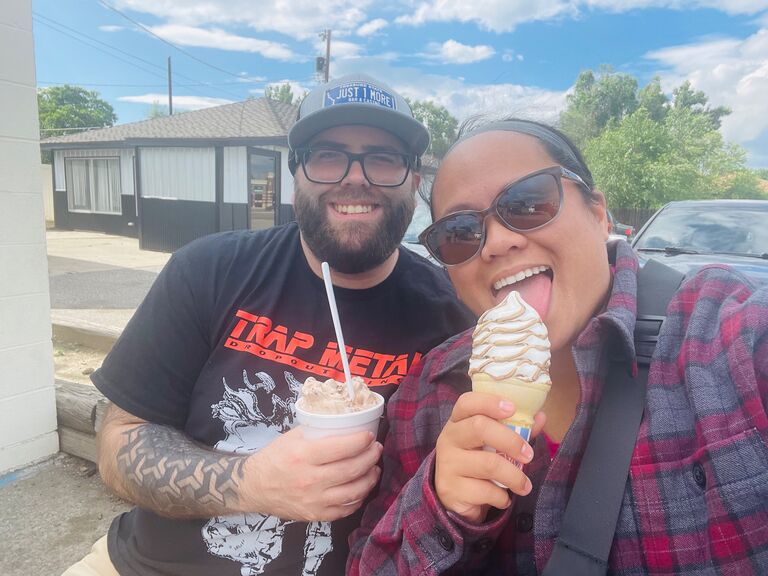 About two weeks after we made our relationship official, Zach brought me to Softie's for the first time - which I had surprisingly never been before - and he has regretted his decision ever since, because we've gone a million more times since then... 