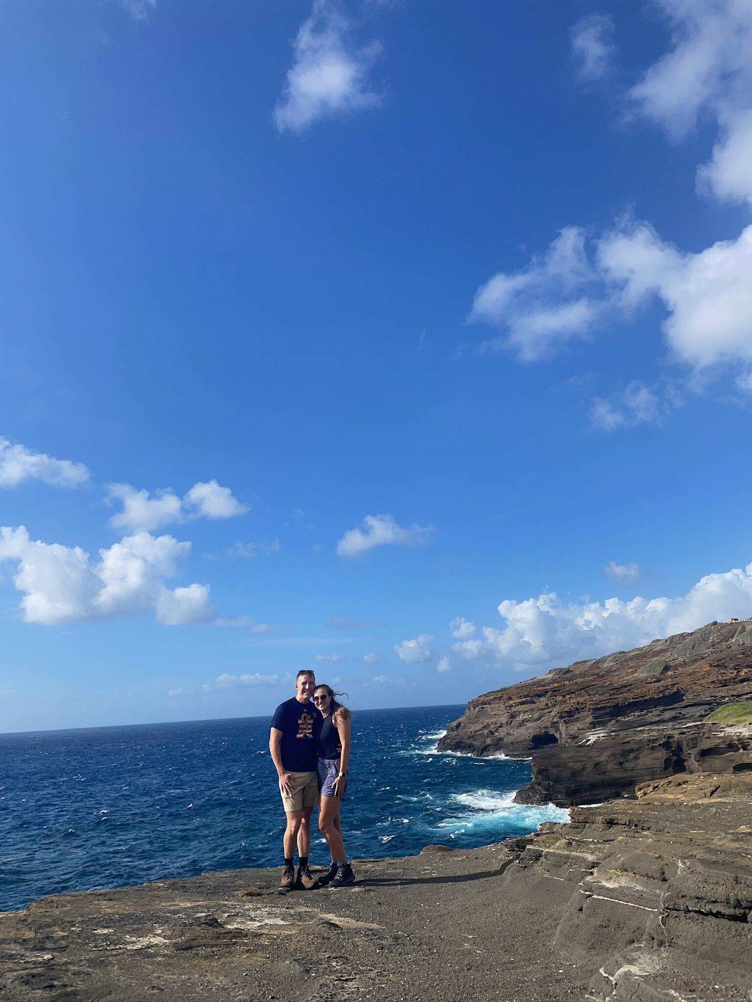 Having now crossed the Mississippi River multiple times while Drew lived in Texas, Courtney decided it was time to cross a new body of water…the Pacific.