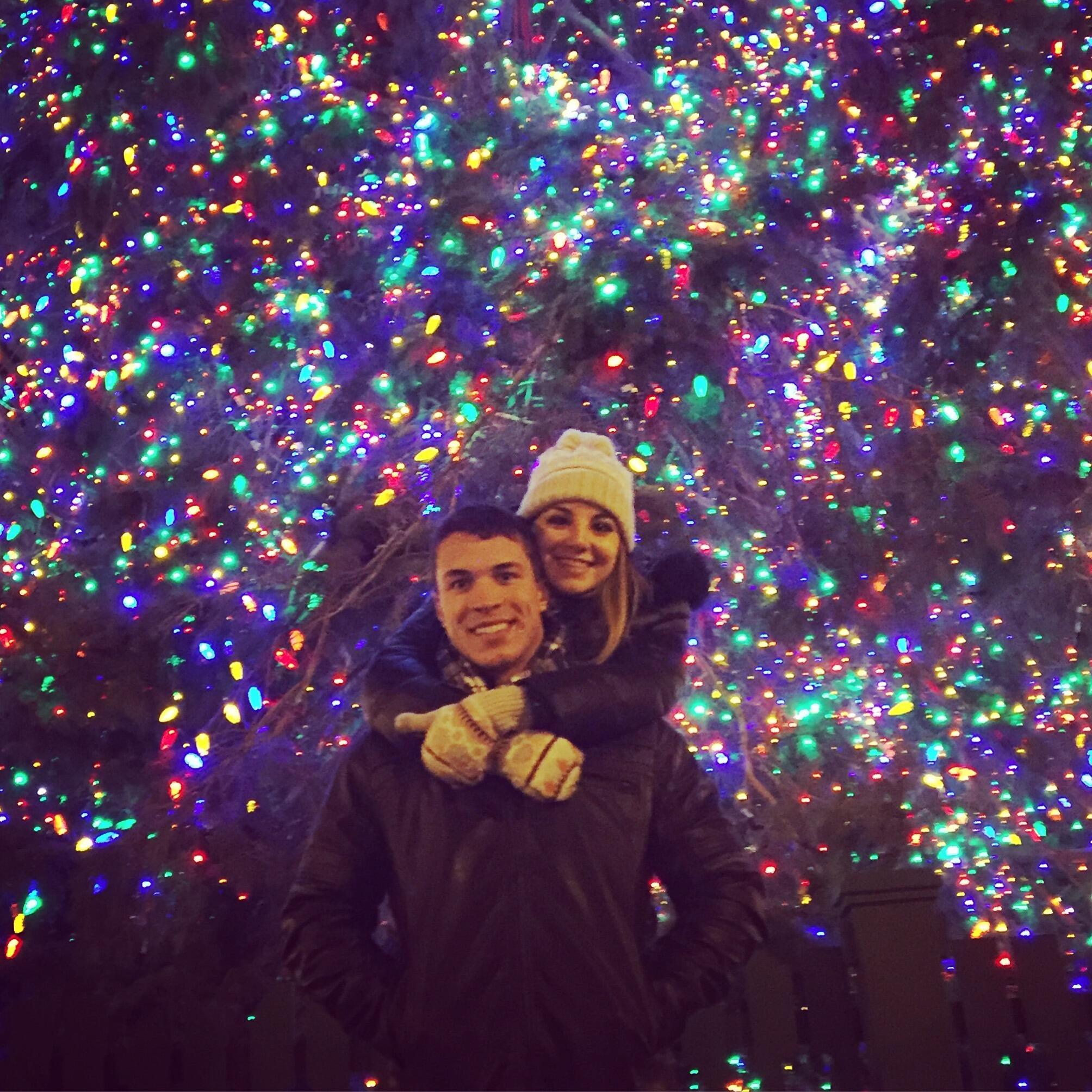 Ringing in our first New Year together downtown Chicago!