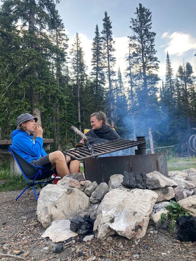A recreation of the camping trip in 2022 at Fairy Lake, with the same camping location, and same hammocks