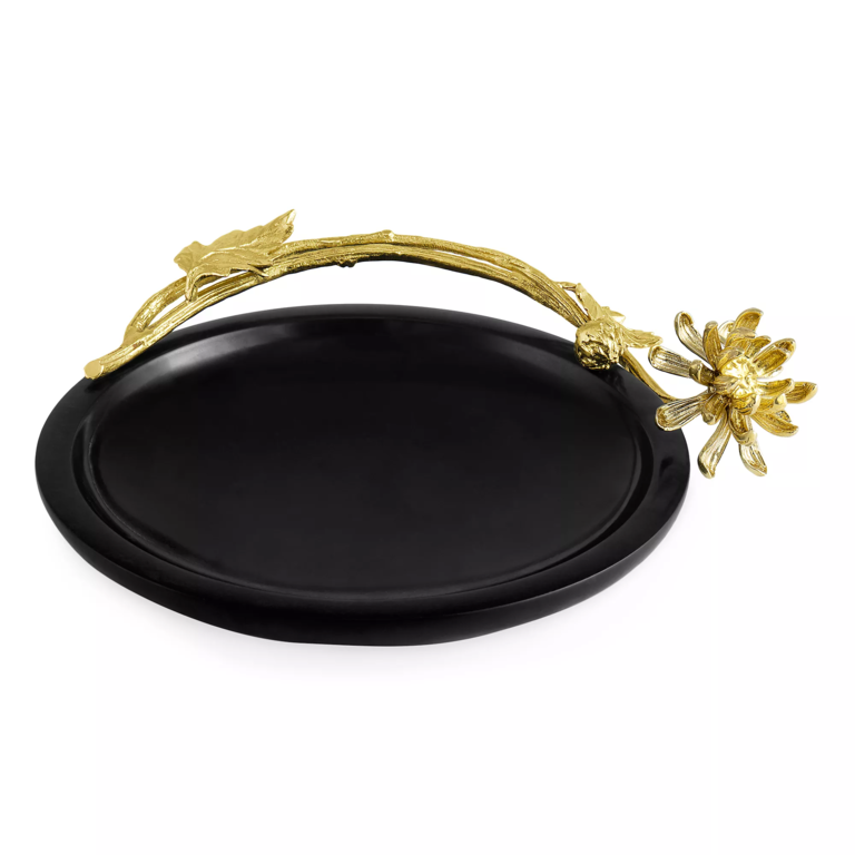 Black and gold ring dish