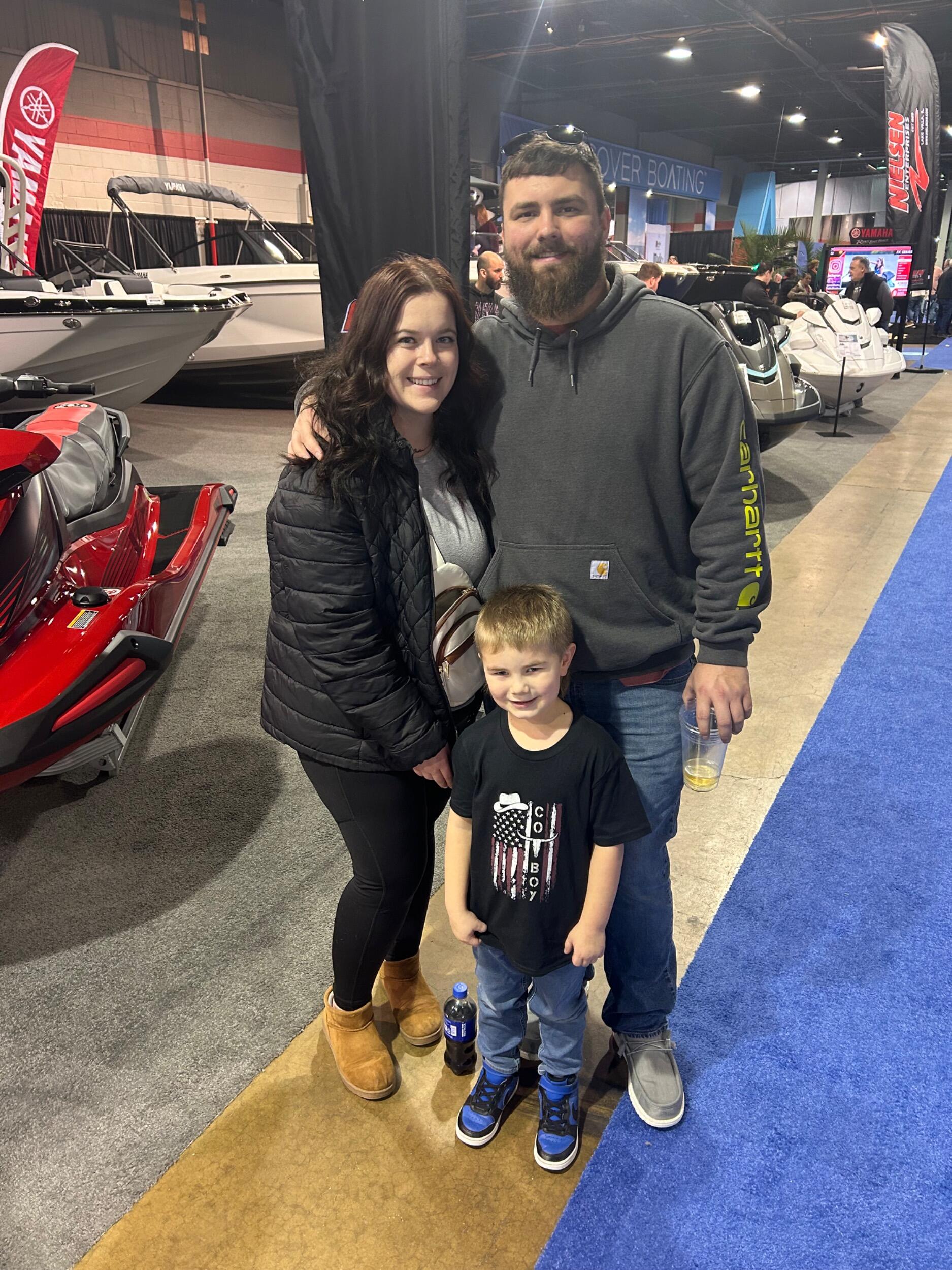 Boat show w/ our boy!