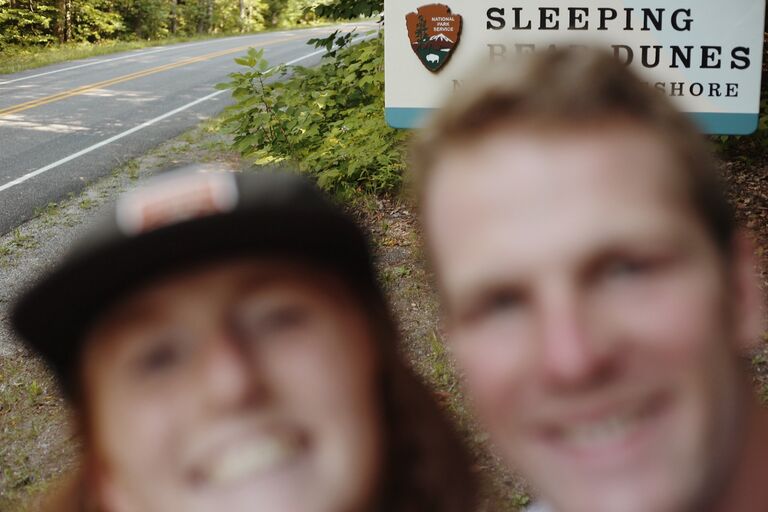 1 year camping trip in northern Michigan's Sleeping Bear Dunes National Park!