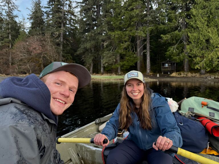 Prince of Wales steelhead trip - 2025 - paddling to a forest service cabin