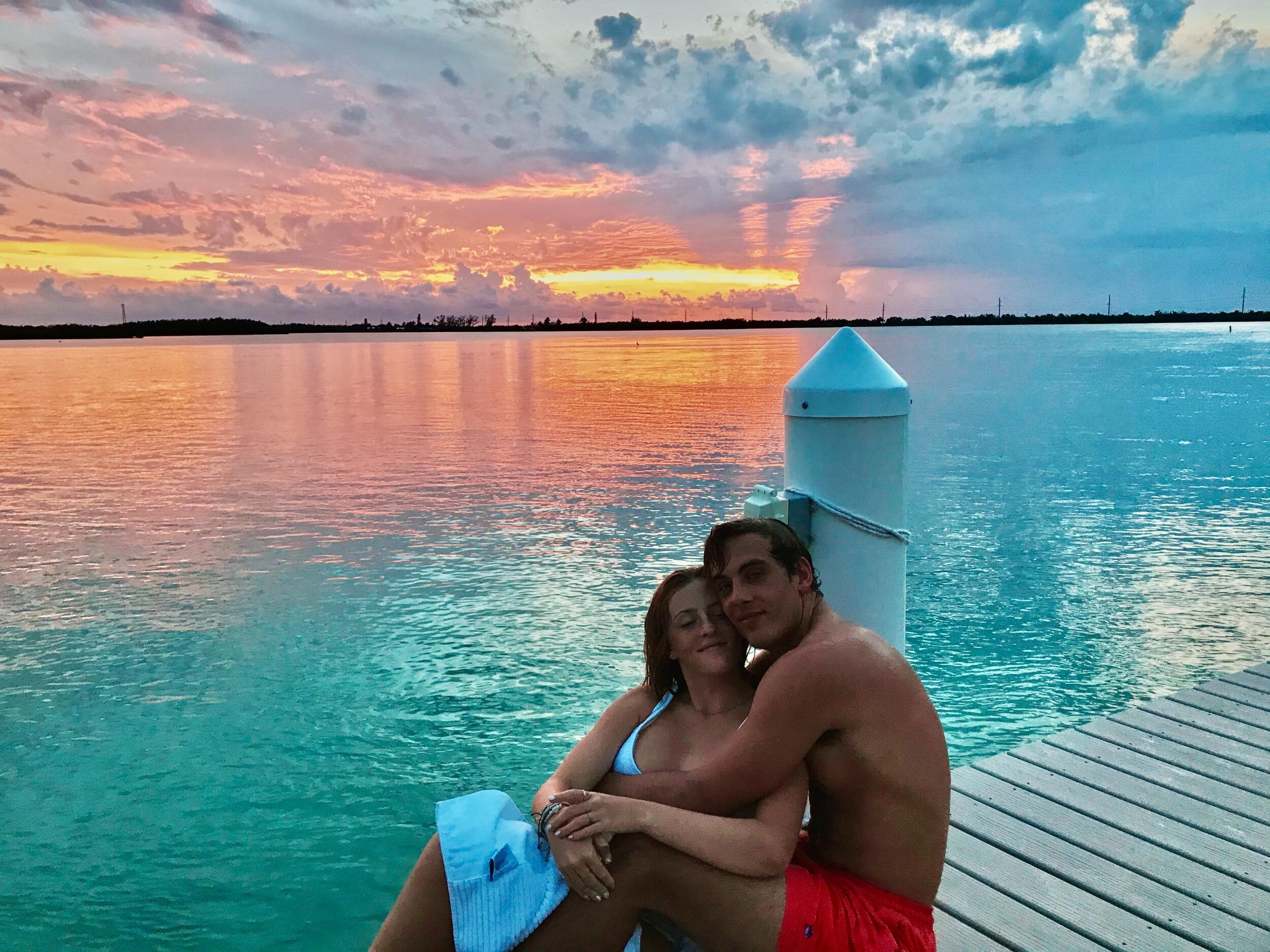 Emma and Brett in the beautiful Florida Keys! (their favorite summer vacation)
