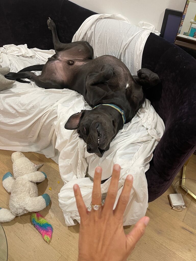 Can't contain his excitement