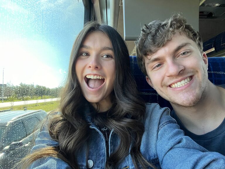 Jacqueline surprised Bryce for his birthday and took him to a Star Wars convention to watch a live panel of his 2 favorite characters doing a Q&A!