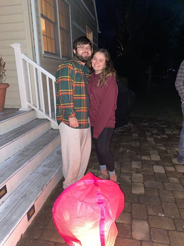 We spend time together over the holiday break and ring in New Year together for the first time.
