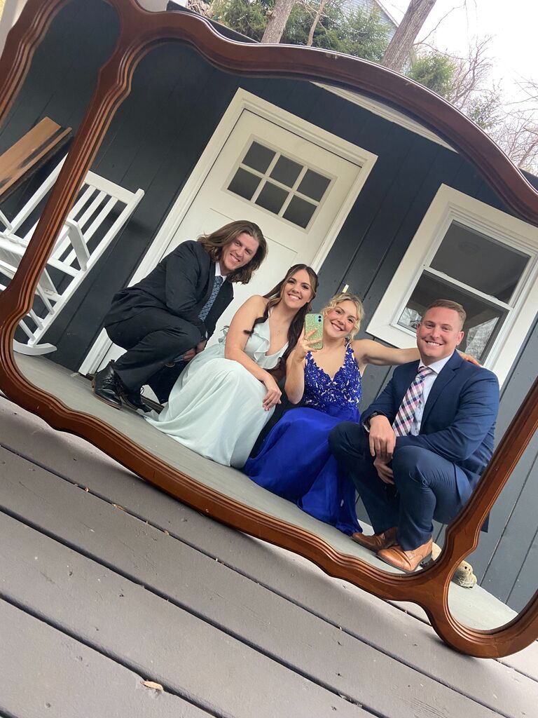 Darienne, Kyle, Megan, and Rudy head off to adult prom in Strasburg, VA! 