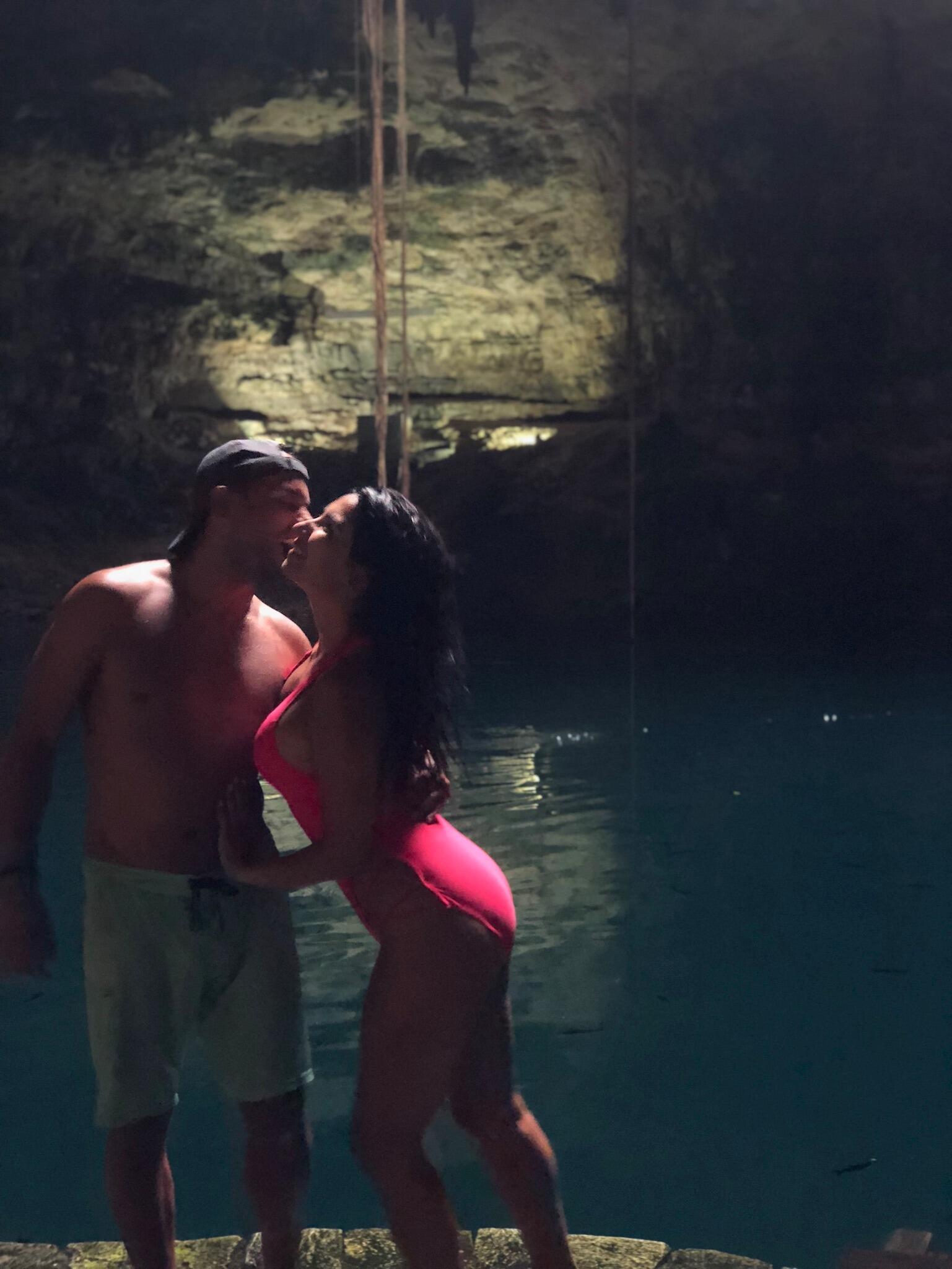 Jumped in a cenote together.