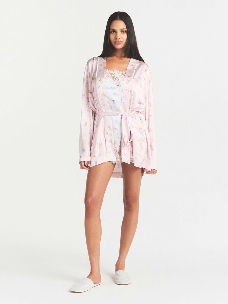 SKIMS short patterned robe