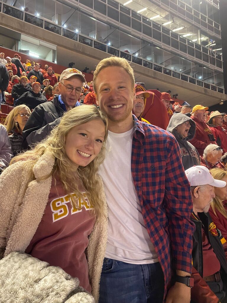 Our first pic together :)
Iowa State Game