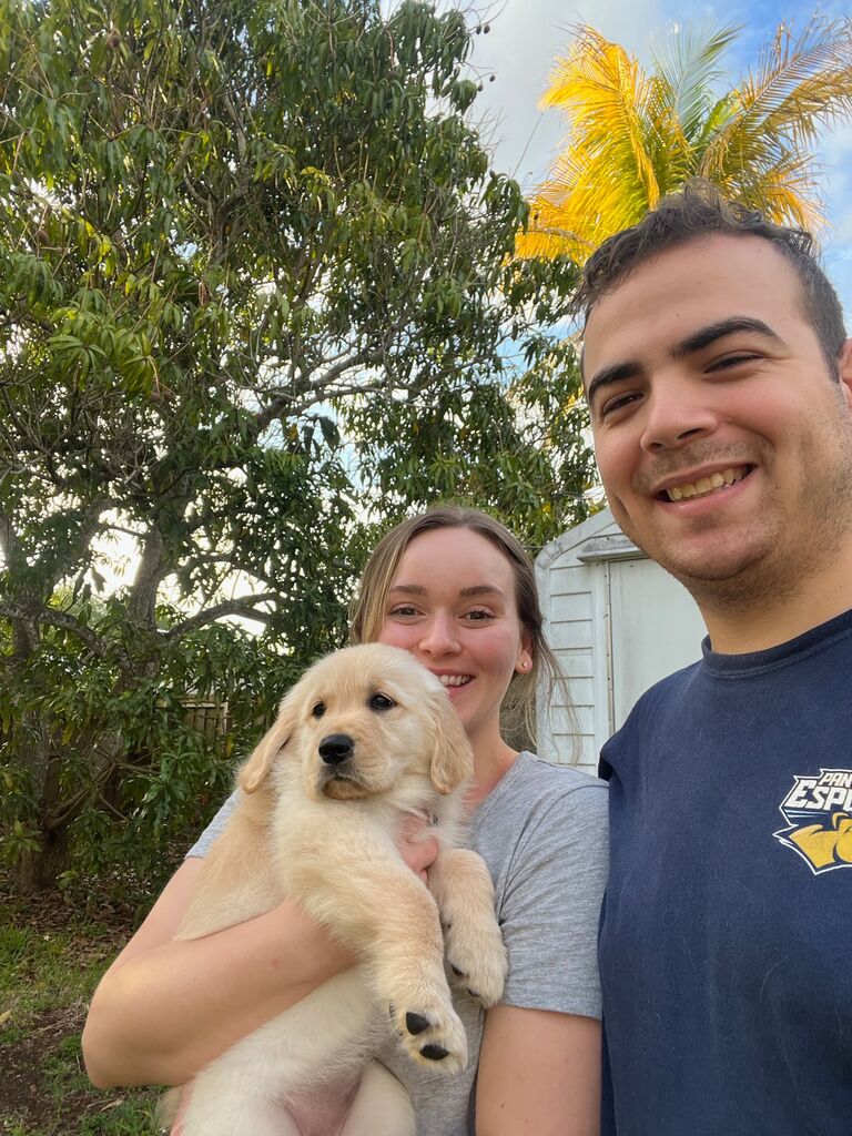 Christopher and Danielle bring Clover home and become paw-rents once again 