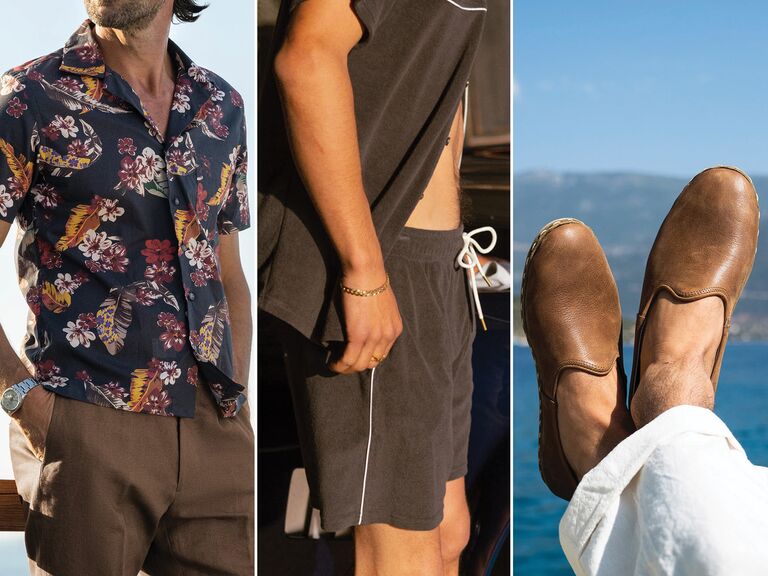 Outfit idea for a wedding guest at a beach wedding.
