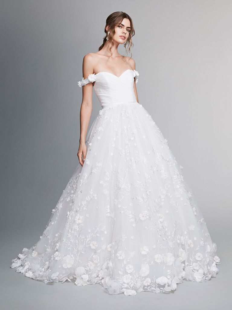 Marchesa off the 2024 shoulder wedding dress