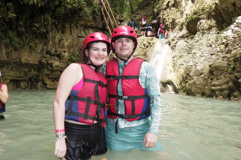 Hannah's Graduation Trip 2022! --->

We did a southern Caribbean cruise for a whole week! This was one of our excursions in the Dominican Republic where we went ziplining and waterfalling. (we literally slid down them) 

***Fun Fact: Hannah got Covid following this trip. ***