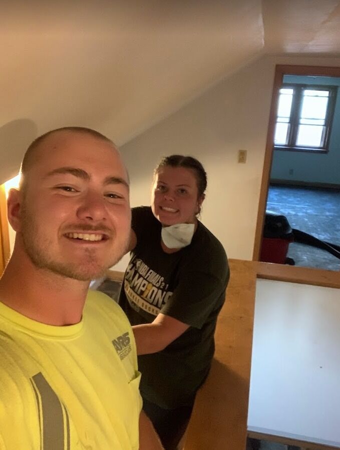 John bought his house in August. It needed lots of work but it has been learning and growing in our handiwork. 