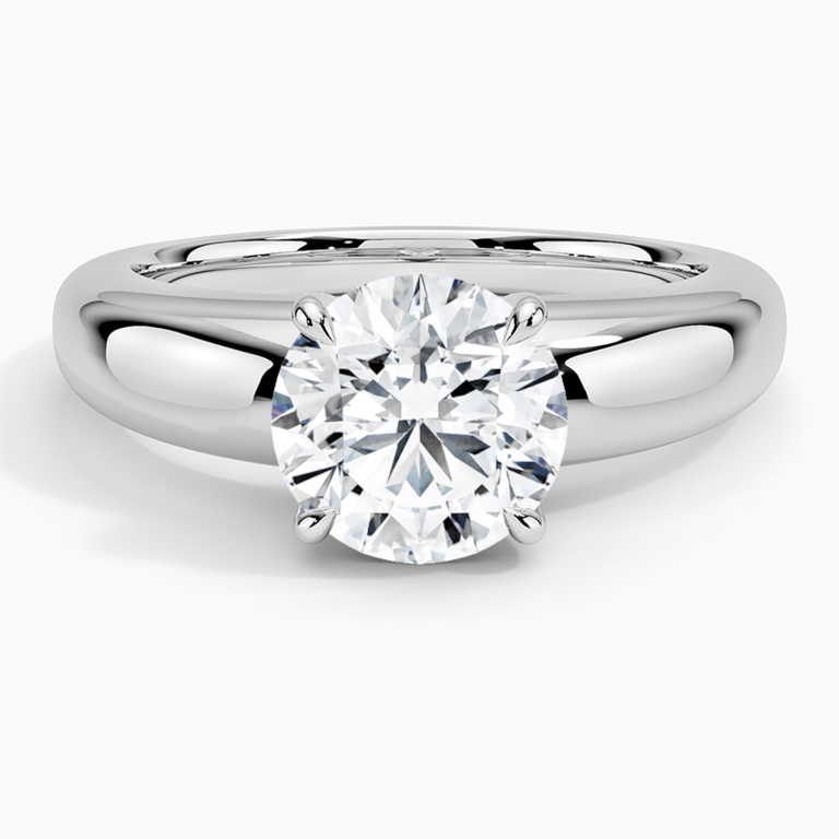 Brilliant Earth wide band engagement ring