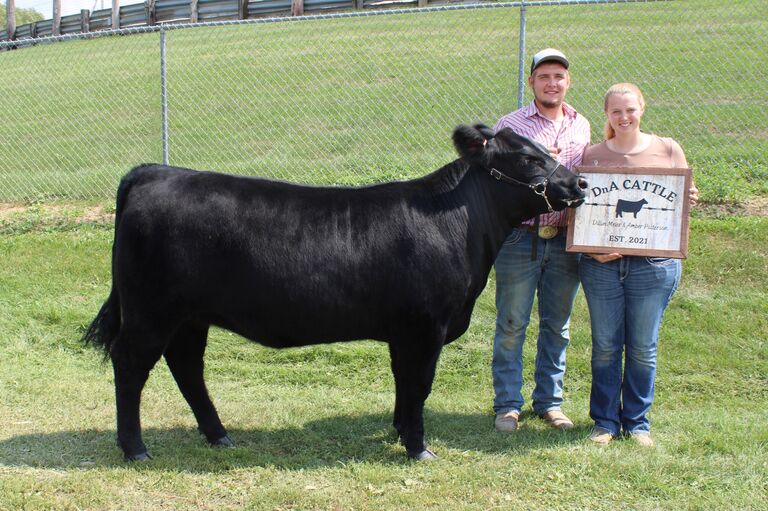 Grant County fair with the female that started our herd.