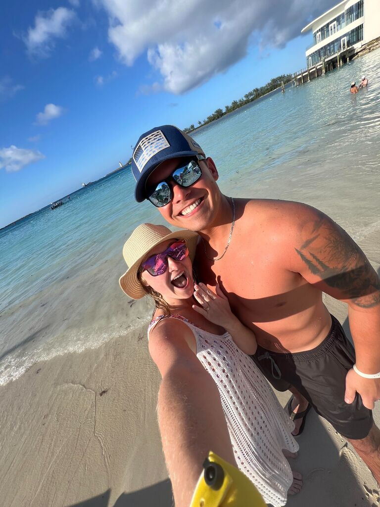 Getting engaged in Nassau, Bahamas!
