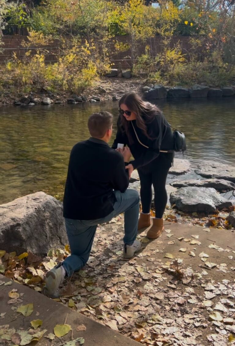 Our Engagement In Golden Next To Clear Creek