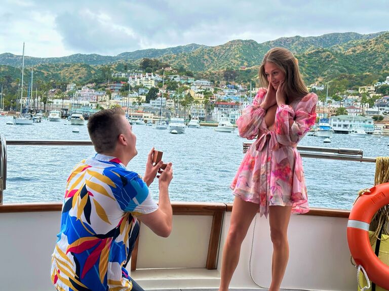 Kevin proposed off the coast of Catalina Island!