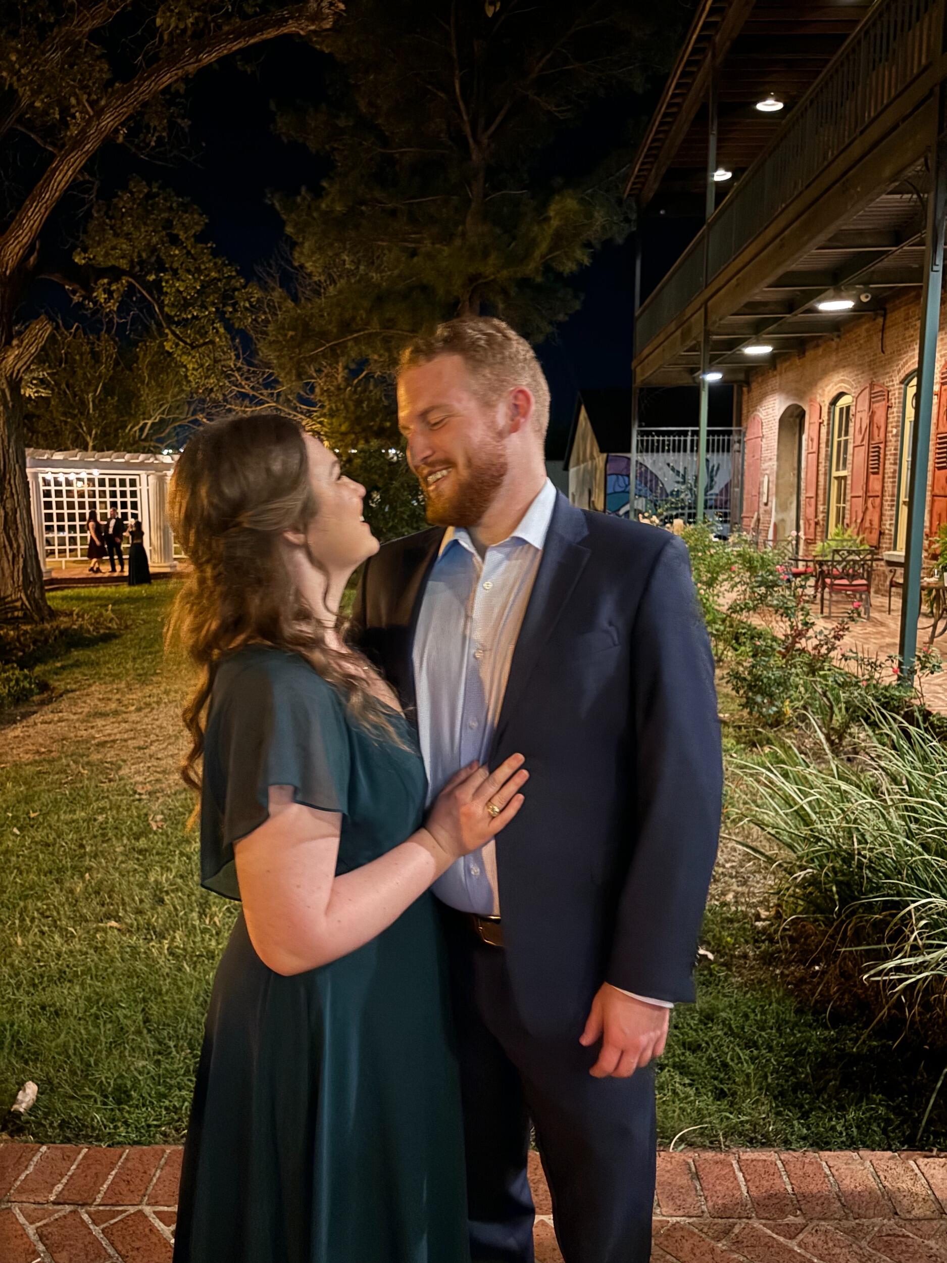 Wyatt & Katherine at the wedding of their friends, Willow & Dominic!