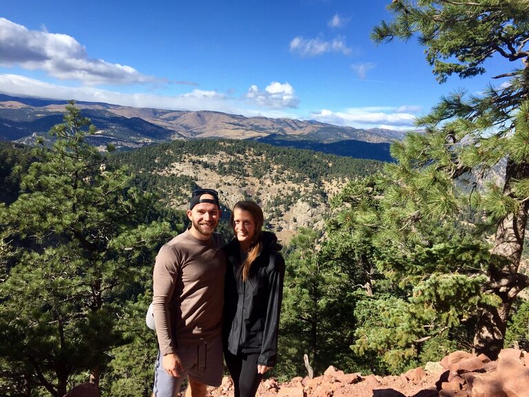 Hiking in CO after Joanna + Cody's wedding