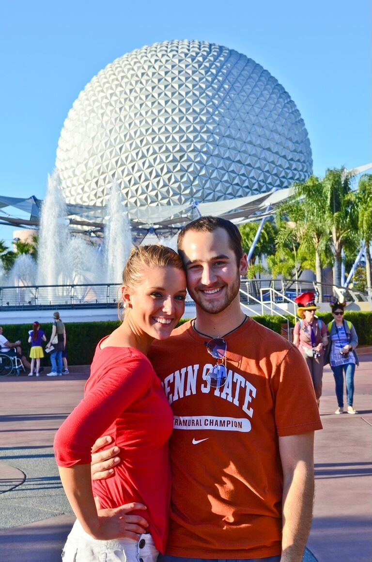 Our first date in EPCOT