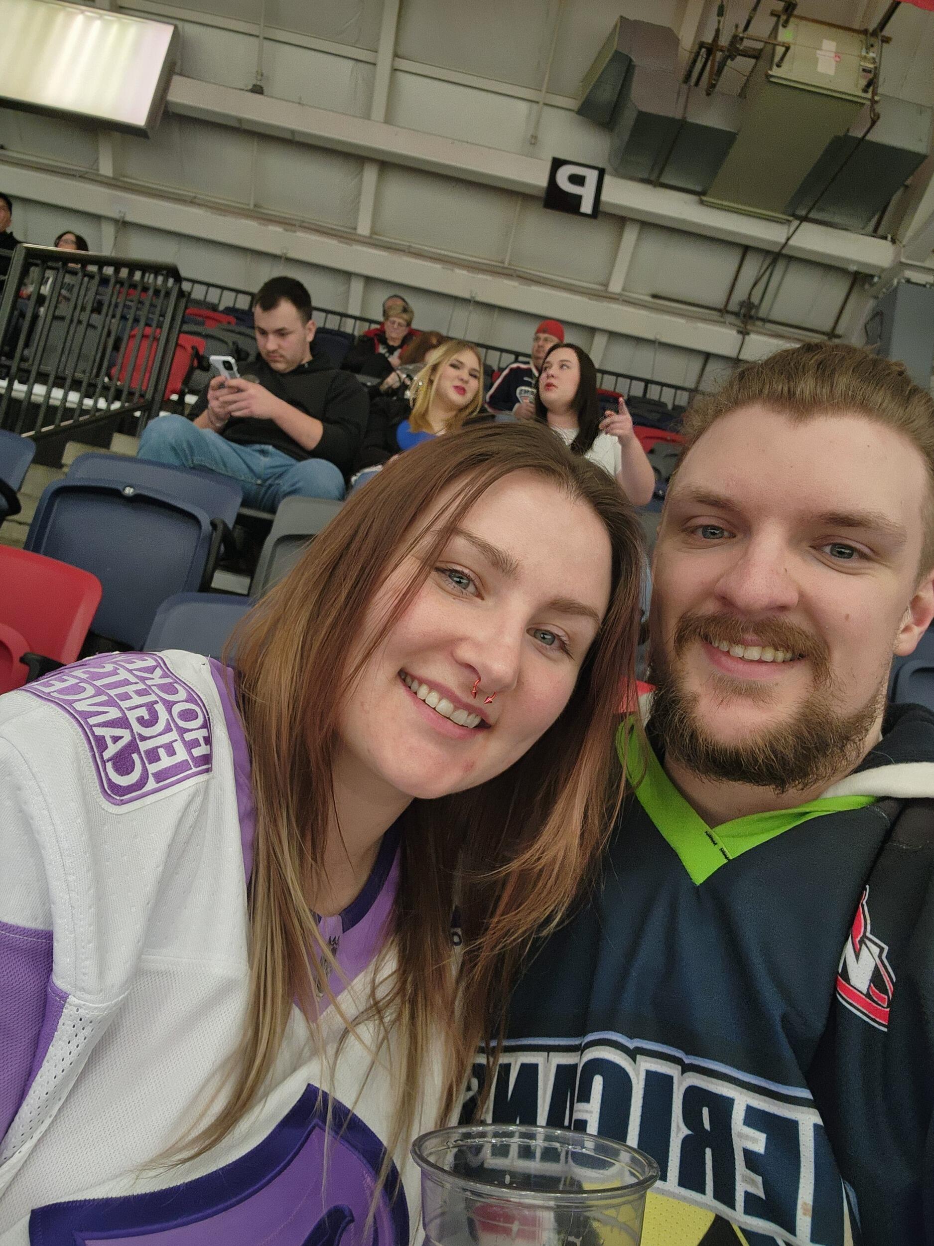 The beginning of us. Date at the Americans Hockey game 