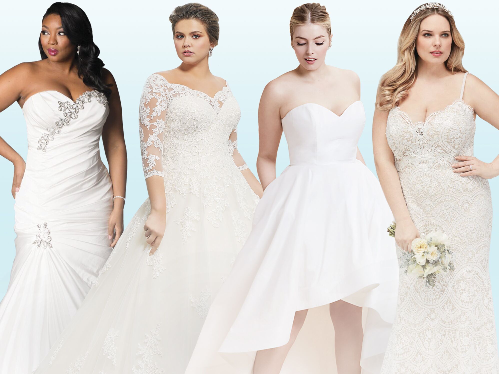 wedding dress for overweight brides