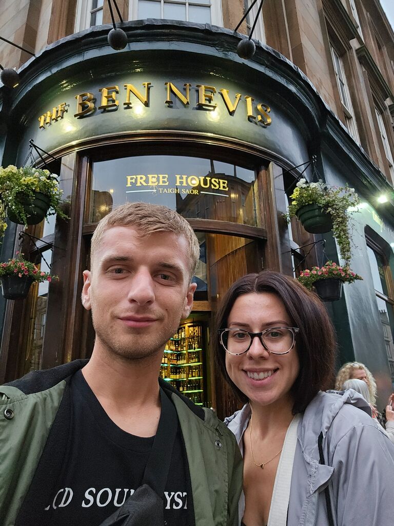 Glasgow, Scotland at The Ben Nevis. 