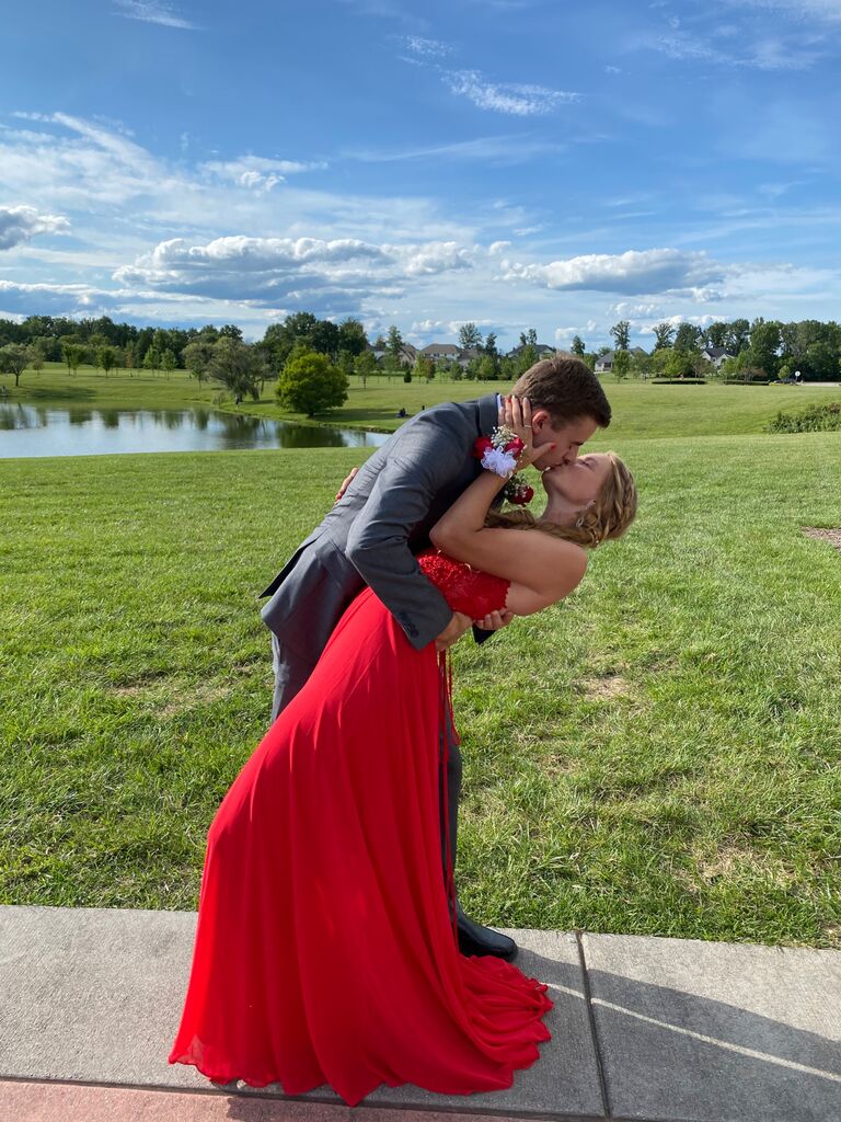 Unfortunately COVID cancelled our senior prom, so instead we had our own with some great friends (shout out Chloe and Nick!) and with the help our parents made an at home prom night to remember!