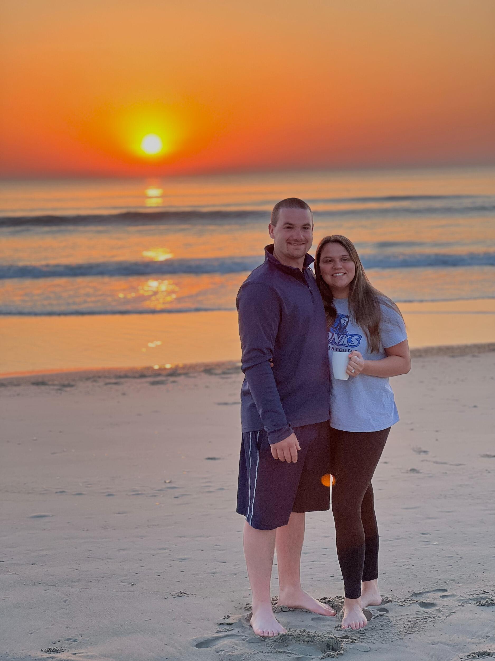 We got engaged on a family vacation in the Outer Banks, NC!