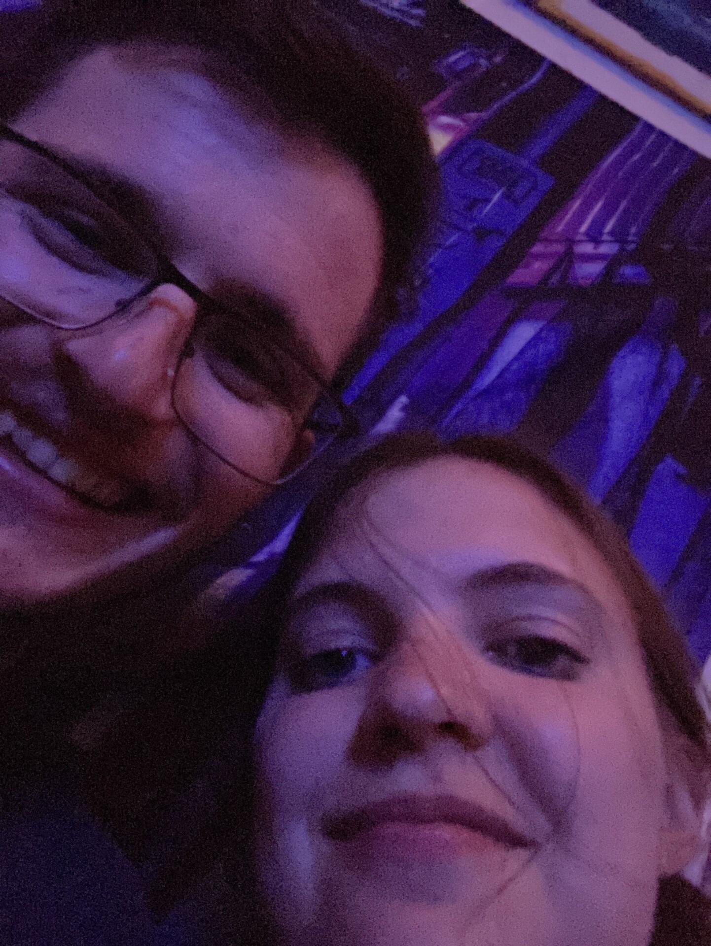 Rebecca starts seeing some guy named Anthony that she met on Tinder. They take their first selfie together in what appears to be Reno's Karaoke.