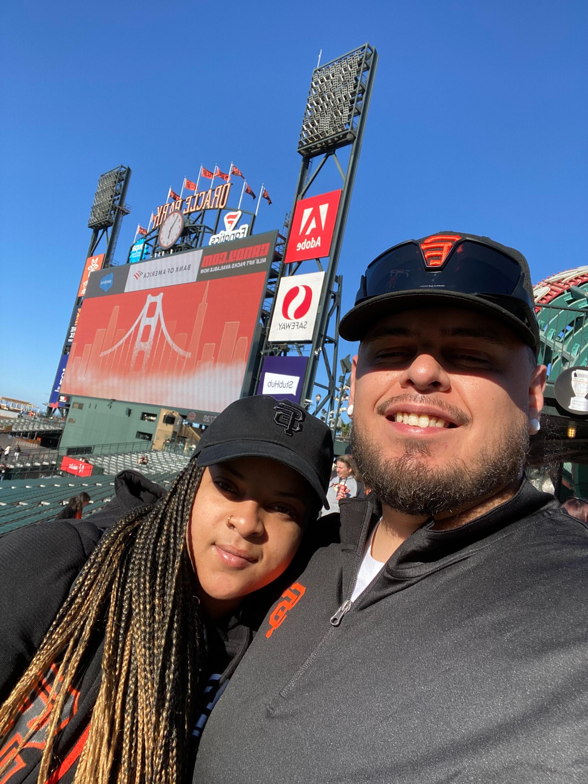 Our first Giants game together 