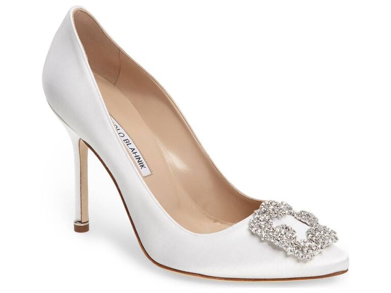 White Wedding Shoes, High-Heel Bridal Shoes