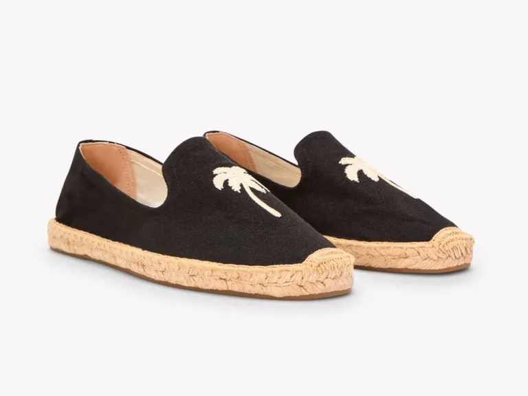 Palm tree espadrille beach wedding shoes from Soludos