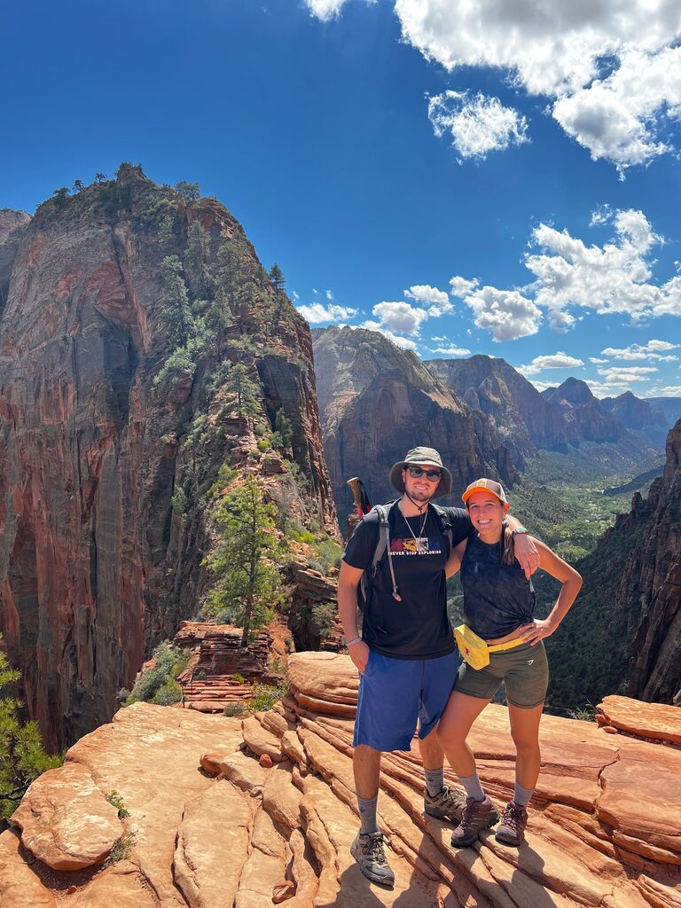 Angels Landing at Zion National Park Utah