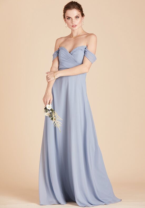 Birdy Grey Spence Convertible Bridesmaid Dress in Pale Blush, Light blush  pink chiff…
