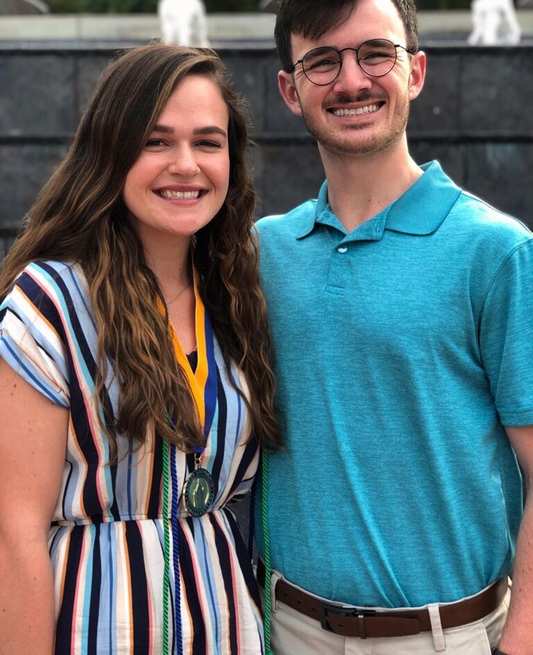 Fran’s 22nd birthday spent getting her Honors Medal