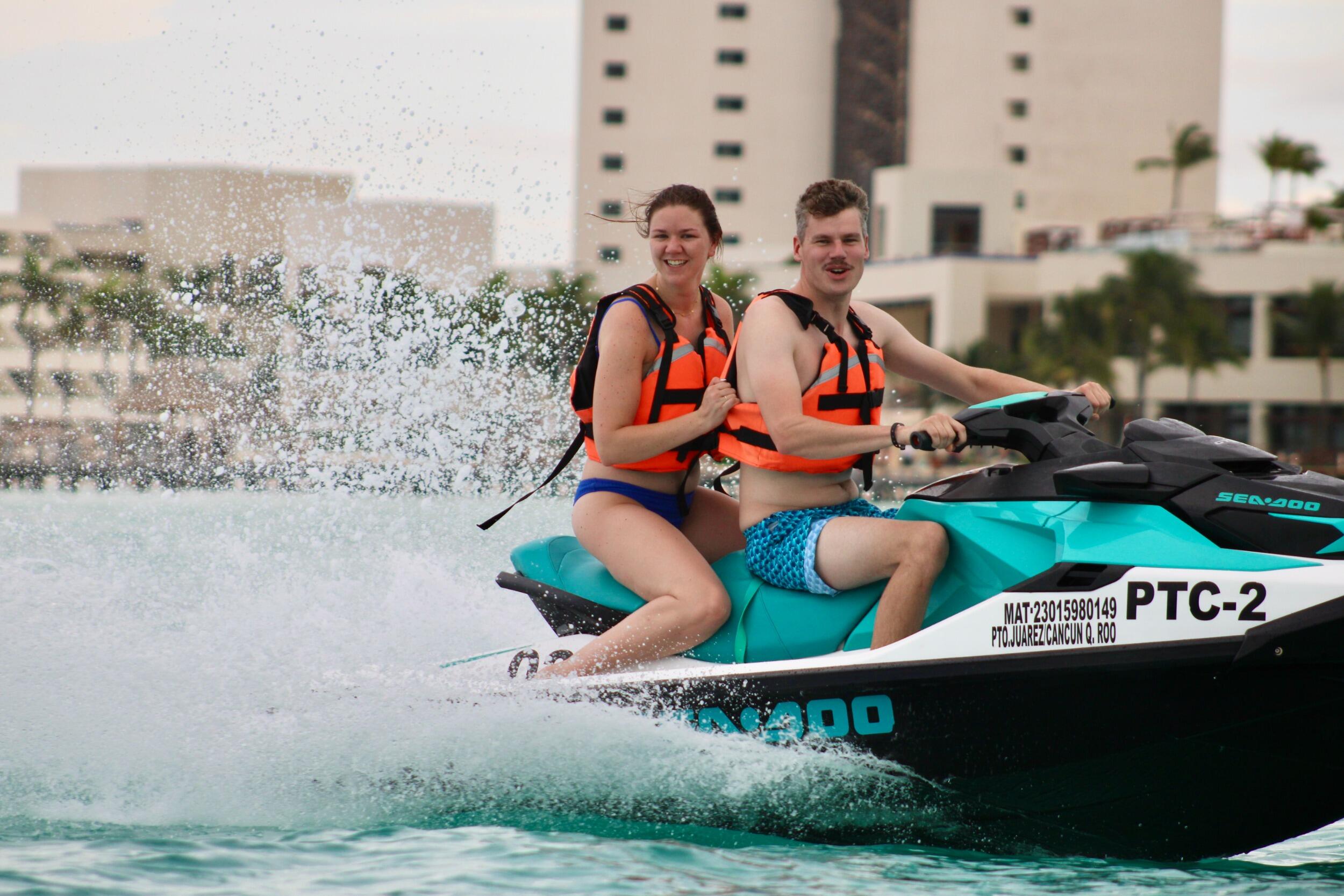 The mustache makes an appearance in Cancun, Mexico.