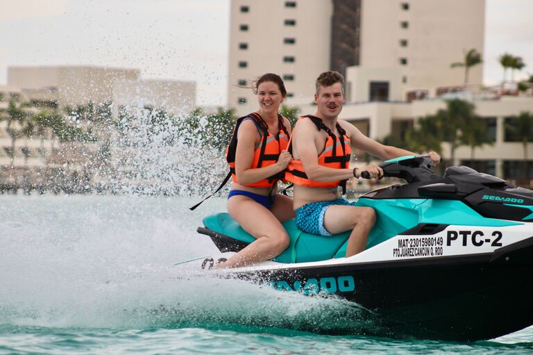 The mustache makes an appearance in Cancun, Mexico.